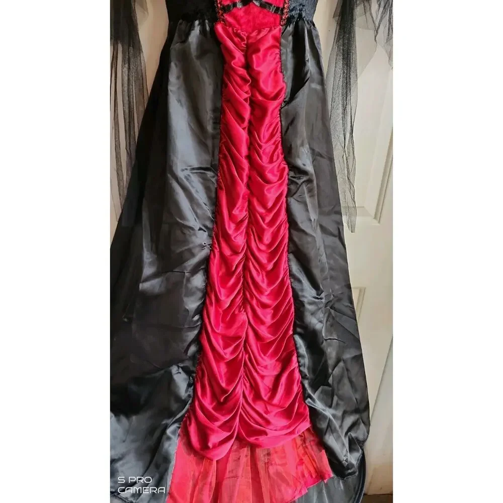 Spirit Halloween Costume Dress Victorian Vampiress Queen Girl's Large 12/14